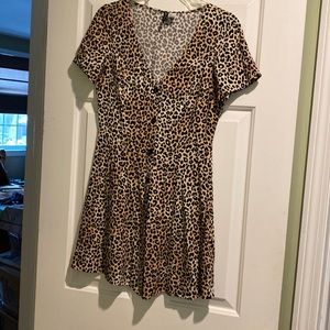 H&M leopard print summer dress